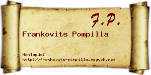 Frankovits Pompilla névjegykártya